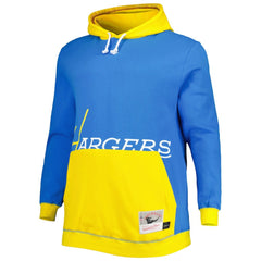 Los Angeles Chargers Big & Tall Big Face Pullover Hoodie - Powder Blue/Gold sale