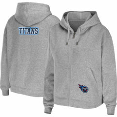 Tennessee Titans WEAR by Erin Andrews Women's Team Full-Zip Hoodie - Heathered Gray cheap