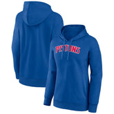Detroit Pistons Women's Wordmark Alt Pullover Hoodie sale - Blue on sale