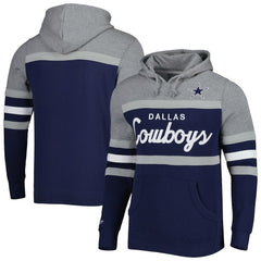 Dallas Cowboys Head Coach Pullover Hoodie - Navy/Heathered Gray cheap