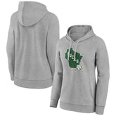 Milwaukee Bucks Women's Alternate Logo Pullover Hoodie - Gray outlet
