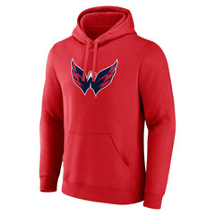 Washington Capitals Fanatics Primary Logo Pullover Hoodie - Red Hoodies