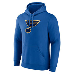 St. Louis Blues Fanatics Primary Logo Pullover Hoodie - Blue Hoodies