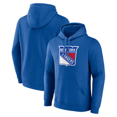 New York Rangers Fanatics Primary Logo Pullover Hoodie - Blue Hoodies