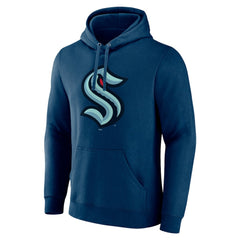 Seattle Kraken Fanatics Primary Logo Pullover Hoodie - Deep Sea Blue Hoodies
