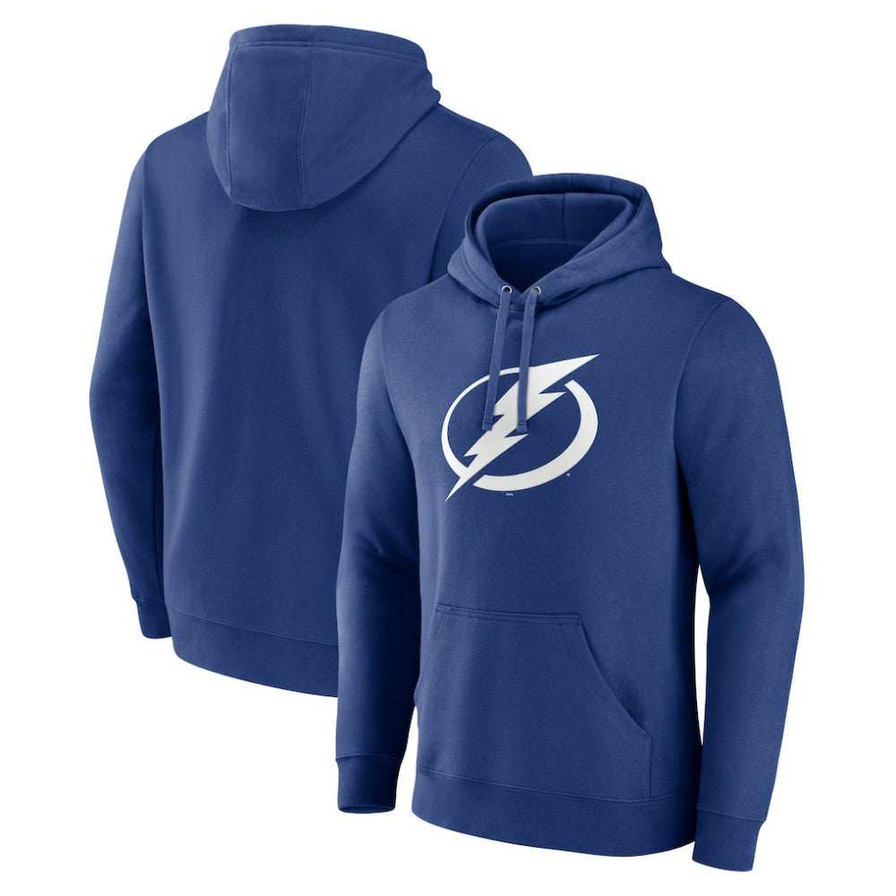 Tampa Bay Lightning Fanatics Primary Logo Pullover Hoodie - Blue Hoodies