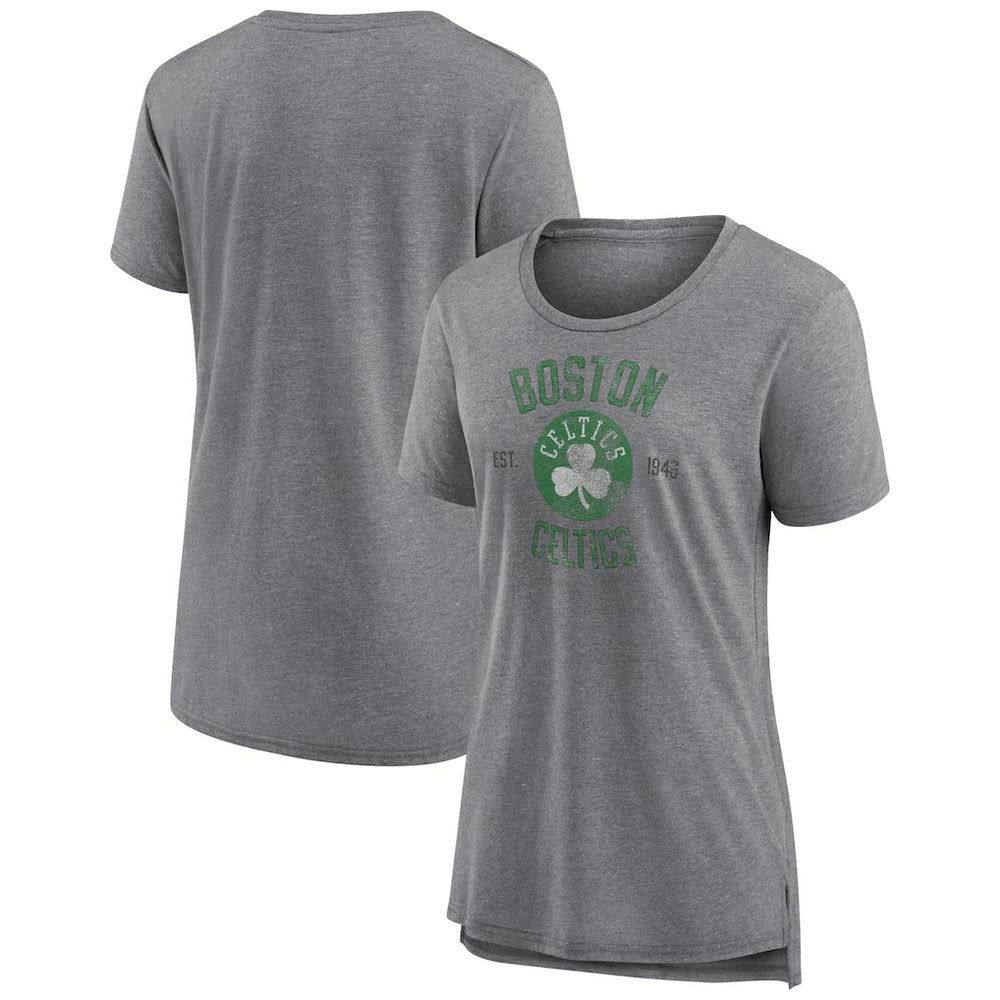 Boston Celtics Women's Heritage Tri-Blend T-Shirt - Heather Gray online