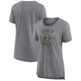 Denver Nuggets Women's Heritage Tri-Blend T-Shirt sale - Heather Gray shop