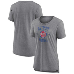 Detroit Pistons Women's Heritage Tri-Blend T-Shirt sale - Heather Gray on sale