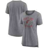 Portland Trail Blazers Women's Heritage Tri-Blend T-Shirt - Heather Gray shop