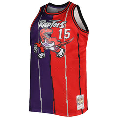 Vince Carter Toronto Raptors Big & Tall Hardwood Classics 1998/99 Split Swingman Jersey - Purple/Red for sale