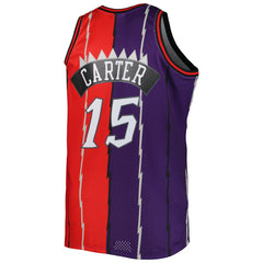 Vince Carter Toronto Raptors Big & Tall Hardwood Classics 1998/99 Split Swingman Jersey - Purple/Red for sale