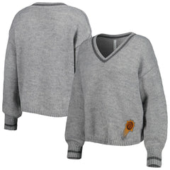 Phoenix Suns Lusso Women's Scarletts Lantern Sleeve Tri-Blend V-Neck Pullover Sweater - Gray sale