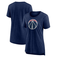 Washington Wizards Women's Distressed Logo Tri-Blend T-Shirt - Heather Navy online