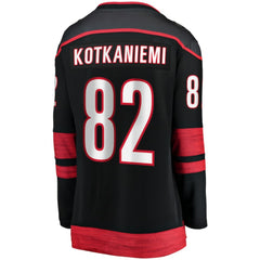 Jesperi Kotkaniemi Carolina Hurricanes Fanatics Women's Home Breakaway Player Jersey - Black Jerseys