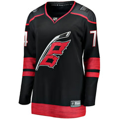 Jaccob Slavin Carolina Hurricanes Fanatics Women's Home Breakaway Player Jersey - Black Jerseys