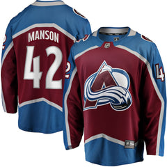 Josh Manson Colorado Avalanche Fanatics Home Breakaway Player Jersey - Burgundy Jerseys
