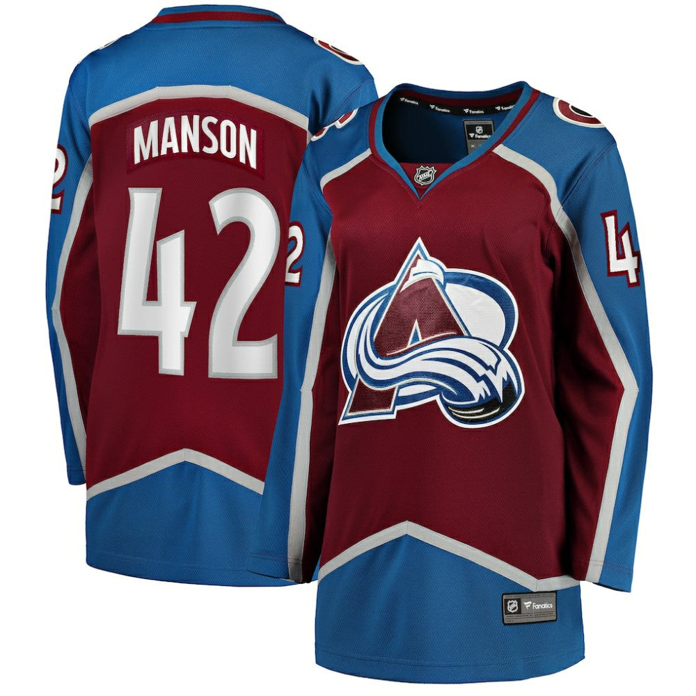 Josh Manson Colorado Avalanche Fanatics Women's Home Breakaway Player Jersey - Burgundy Jerseys
