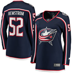Emil Bemstrom Columbus Blue Jackets Fanatics Women's Home Breakaway Player Jersey - Navy Jerseys
