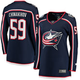 Yegor Chinakhov Columbus Blue Jackets Fanatics Women's Home Breakaway Player Jersey - Navy Jerseys
