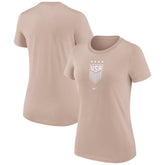USWNT Women's Crest T-Shirt - Tan for sale
