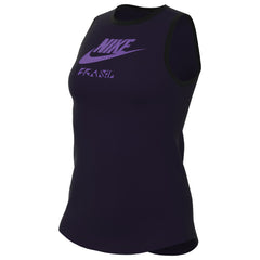 Brazil Women's National Team Women's Futura Tank Top - Navy outlet