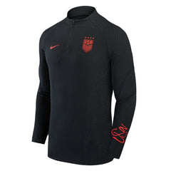USWNT 2023 Strike Drill Performance Quarter-Zip Long Sleeve Top - Black cheap