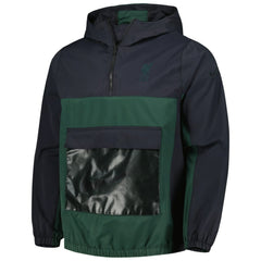 Liverpool Anorak Hoodie Quarter-Zip Jacket - Green discount