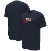 Paris Saint-Germain Swoosh T-Shirt on sale - Navy