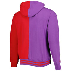Toronto Raptors Big & Tall Hardwood Classics Split Pullover Hoodie - Purple/Red online