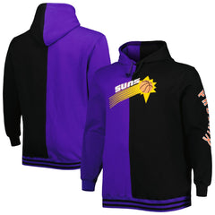Phoenix Suns Big & Tall Hardwood Classics Split Pullover Hoodie - Purple/Black discount