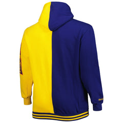 Golden State Warriors Big & Tall Hardwood Classics Split Pullover Hoodie sale - Navy/Gold discount