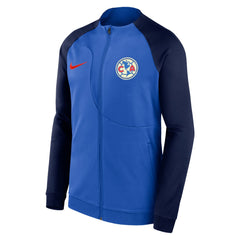 Club America Male Youth 2023/24 Academy Pro Anthem Fitted Raglan Performance Full-Zip Jacket - Blue for sale