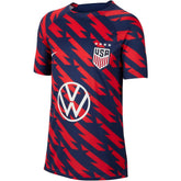 USWNT Youth 2023/24 Academy Pro Performance Pre-Match Top - Red shop