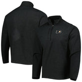 Philadelphia Flyers Antigua Course Quarter-Zip Jacket - Heathered Black Jackets