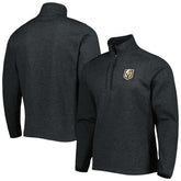 Vegas Golden Knights Antigua Course Quarter-Zip Jacket - Heathered Black Jackets