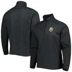 Vegas Golden Knights Antigua Course Quarter-Zip Jacket - Heathered Black Jackets