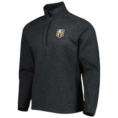 Vegas Golden Knights Antigua Course Quarter-Zip Jacket - Heathered Black Jackets