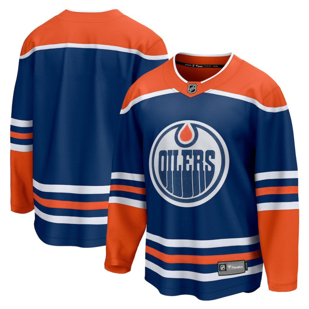 Edmonton Oilers Fanatics Home Breakaway Blank Jersey - Royal Jerseys