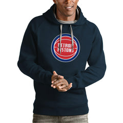 Detroit Pistons Antigua Team Logo Victory Pullover Hoodie sale - Navy cheap