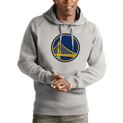 Golden State Warriors Antigua Team Logo Victory Pullover Hoodie sale - Heather Gray cheap
