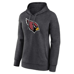 Arizona Cardinals Women's Primary Logo Pullover Hoodie - Charcoal discount