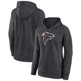 Atlanta Falcons Women's Primary Logo Pullover Hoodie - Charcoal cheap