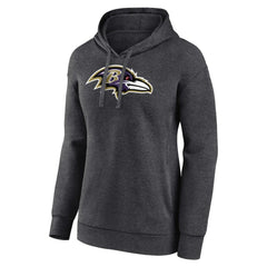 Baltimore Ravens Women's Primary Logo Pullover Hoodie - Charcoal sale