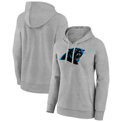 Carolina Panthers Women's Primary Logo Pullover Hoodie - Gray on sale