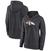 Denver Broncos Women's Primary Logo Pullover Hoodie - Charcoal sale