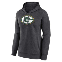 Green Bay Packers Women's Primary Logo Pullover Hoodie - Charcoal sale