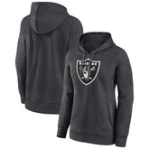 Las Vegas Raiders Women's Primary Logo Pullover Hoodie - Charcoal online
