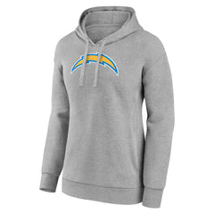 Los Angeles Chargers Women's Primary Logo Pullover Hoodie - Gray on sale