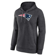 New England Patriots Women's Primary Logo Pullover Hoodie - Charcoal sale